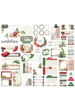 SIMPLE STORIES SIMPLE STORIES SIMPLE VINTAGE EVERGREEN MEMORIES JOURNAL BITS & PIECES 70/PK