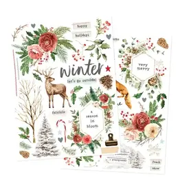 SIMPLE STORIES SIMPLE STORIES SIMPLE VINTAGE EVERGREEN MEMORIES 6x8 RUB-ONS 2/PK