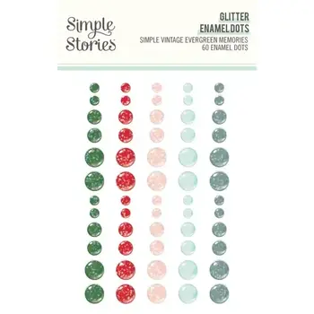 SIMPLE STORIES SIMPLE STORIES EVERGREEN MEMORIES GLITTER ENAMEL DOTS