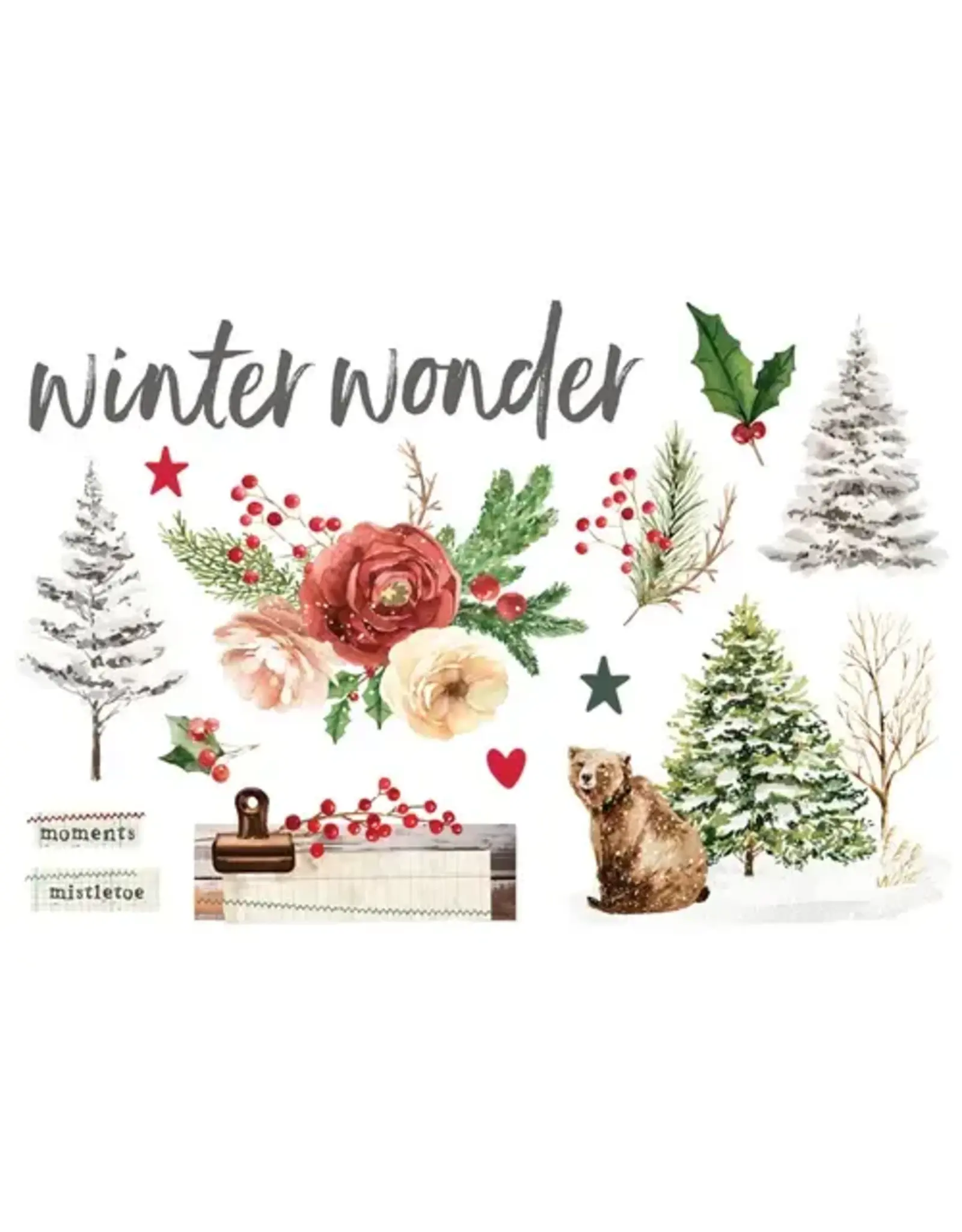 SIMPLE STORIES SIMPLE STORIES SIMPLE PAGES SIMPLE VINTAGE EVERGREEN MEMORIES PAGE PIECES 14/PK