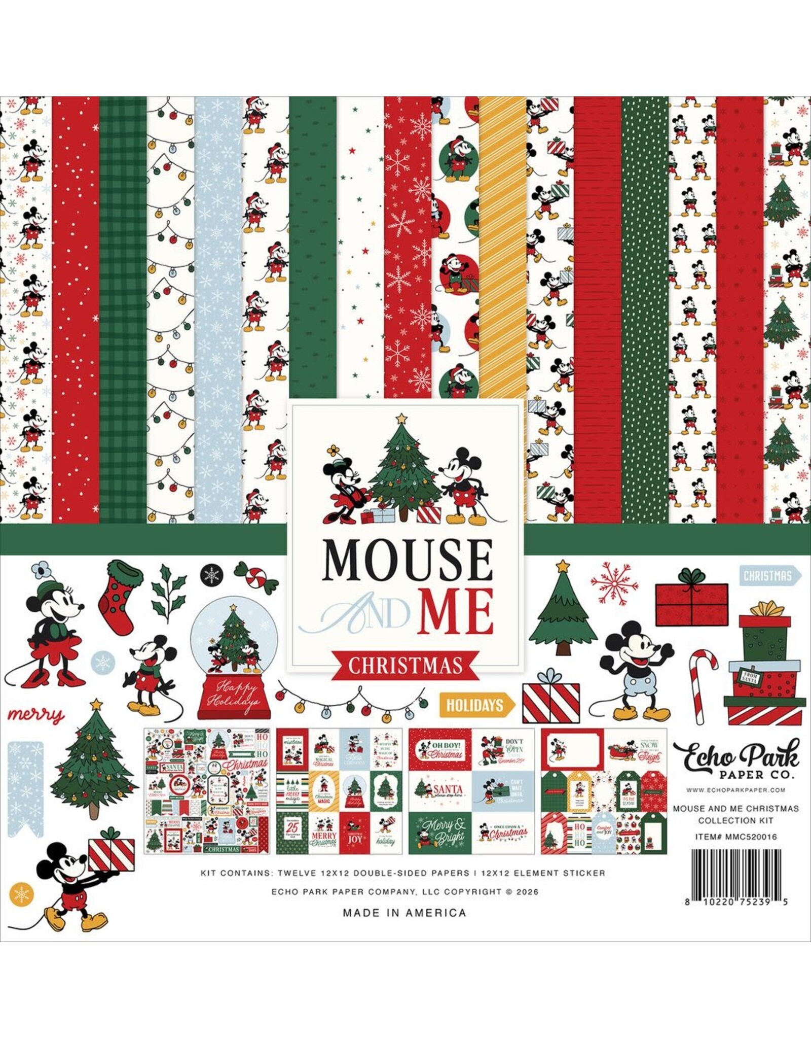 ECHO PARK PAPER ECHO PARK MOUSE AND ME CHRISTMAS 12x12 COLLECTION KIT