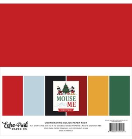 ECHO PARK PAPER ECHO PARK MOUSE AND ME CHRISTMAS 12x12 SOLIDS KIT