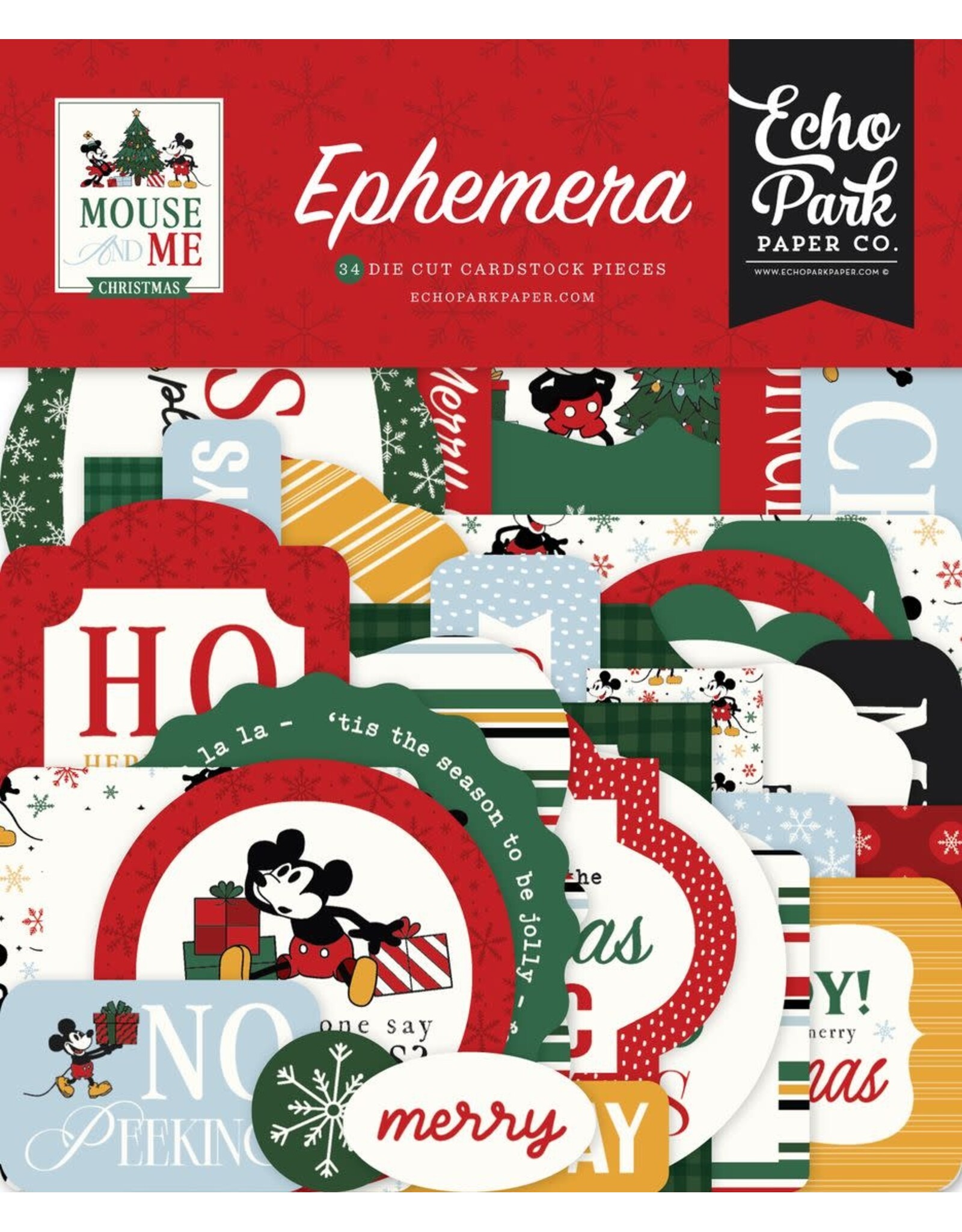 ECHO PARK PAPER ECHO PARK MOUSE AND ME CHRISTMAS EPHEMERA DIE-CUTS
