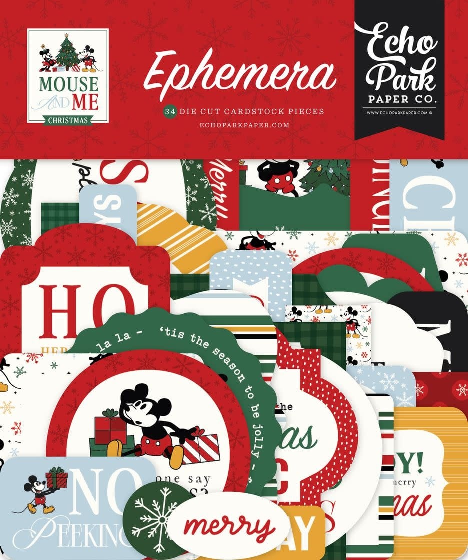 ECHO PARK PAPER ECHO PARK MOUSE AND ME CHRISTMAS EPHEMERA DIE-CUTS