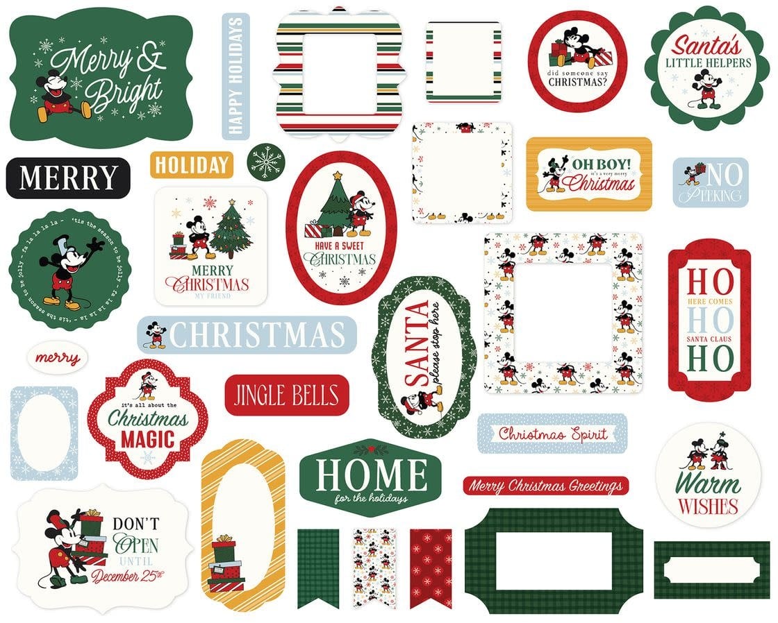 ECHO PARK PAPER ECHO PARK MOUSE AND ME CHRISTMAS EPHEMERA DIE-CUTS