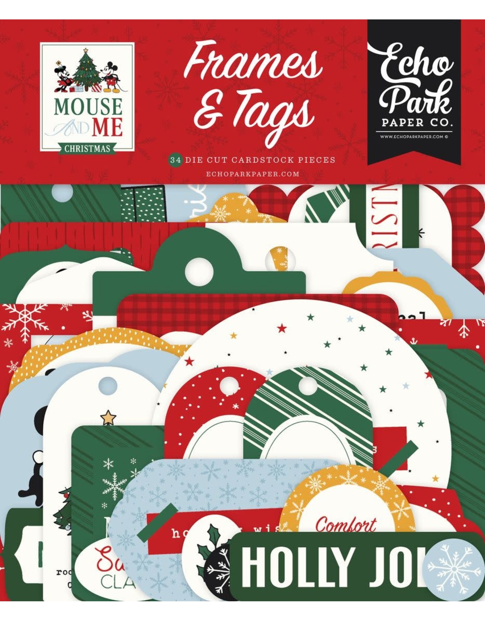 ECHO PARK PAPER ECHO PARK MOUSE AND ME CHRISTMAS FRAMES & TAGS EPHEMERA DIE-CUTS