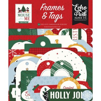 ECHO PARK PAPER ECHO PARK MOUSE AND ME CHRISTMAS FRAMES & TAGS EPHEMERA DIE-CUTS