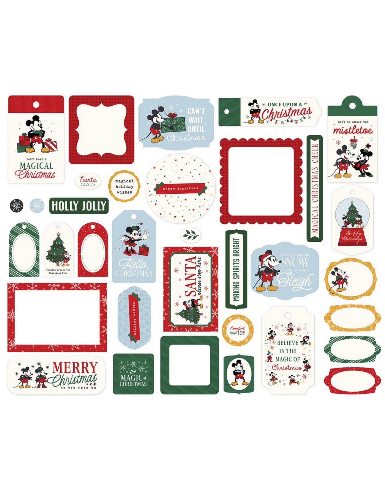 ECHO PARK PAPER ECHO PARK MOUSE AND ME CHRISTMAS FRAMES & TAGS EPHEMERA DIE-CUTS