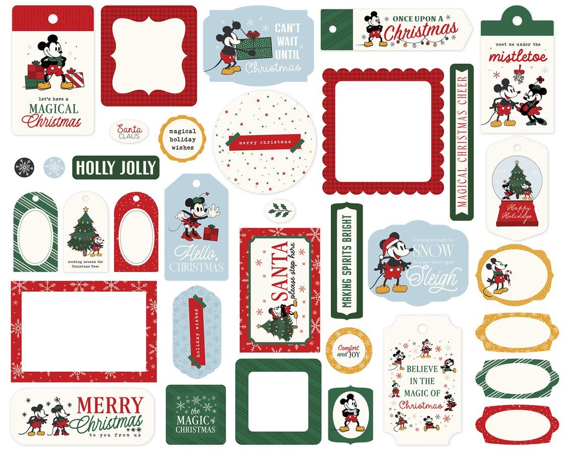 ECHO PARK PAPER ECHO PARK MOUSE AND ME CHRISTMAS FRAMES & TAGS EPHEMERA DIE-CUTS