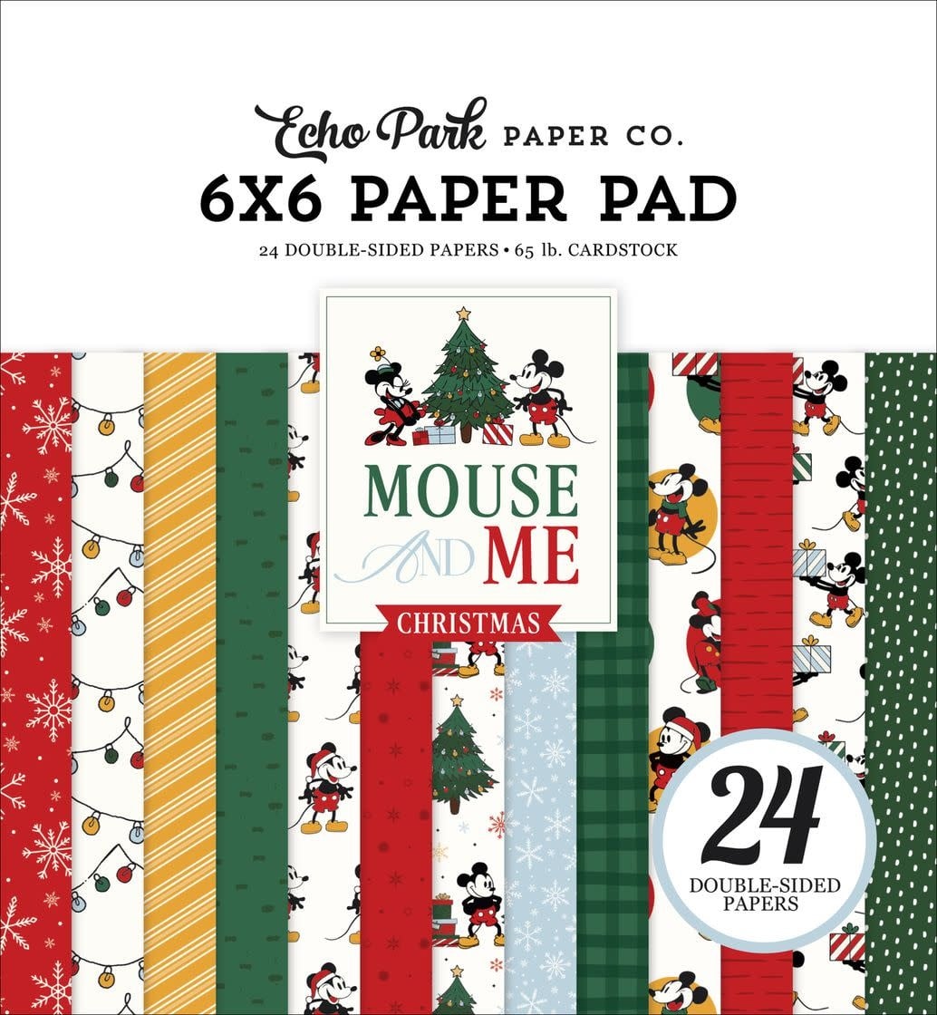 ECHO PARK PAPER ECHO PARK MOUSE AND ME CHRISTMAS 6x6 PAPER PAD 24 SHEETS