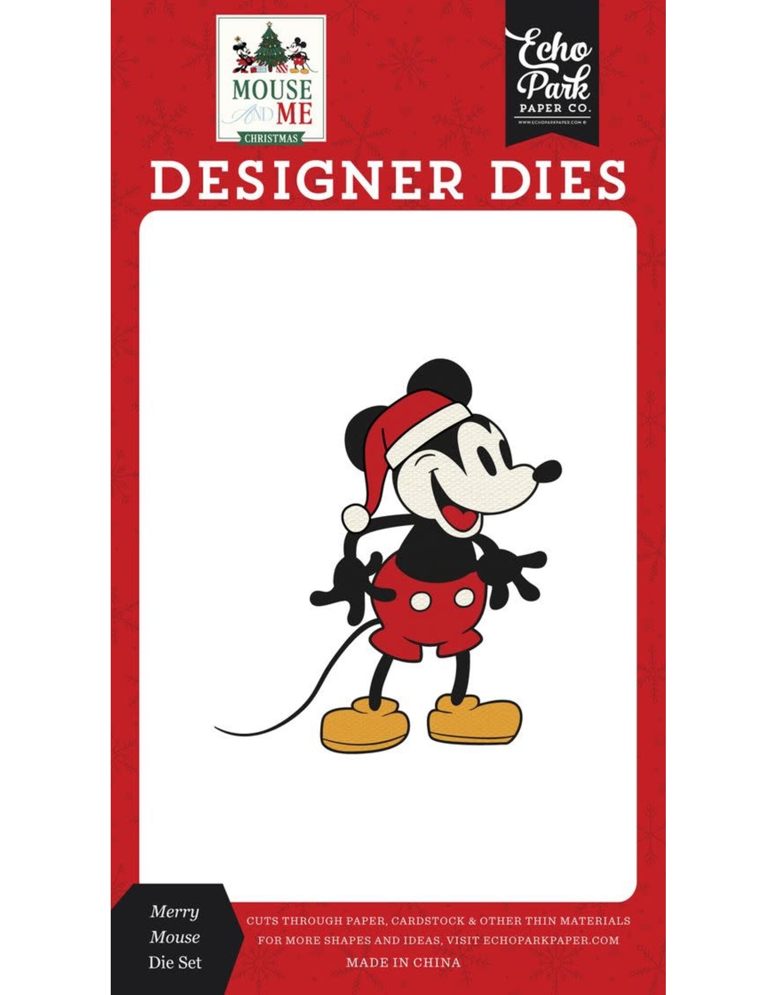 ECHO PARK PAPER ECHO PARK MOUSE AND ME CHRISTMAS MERRY MOUSE DIE SET