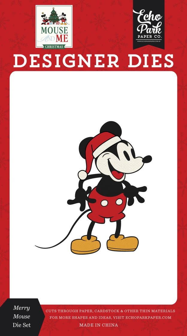 ECHO PARK PAPER ECHO PARK MOUSE AND ME CHRISTMAS MERRY MOUSE DIE SET