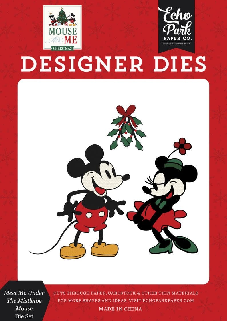 ECHO PARK PAPER ECHO PARK MOUSE AND ME CHRISTMAS MEET ME UNDER THE MISTLETOE MOUSE DIE SET