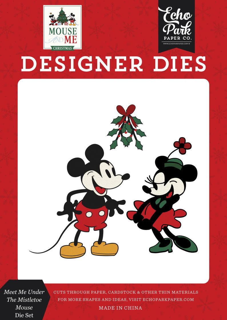 ECHO PARK PAPER ECHO PARK MOUSE AND ME CHRISTMAS MEET ME UNDER THE MISTLETOE MOUSE DIE SET