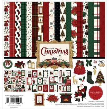 CARTA BELLA CARTA BELLA CLASSIC CHRISTMAS 12x12 COLLECTION KIT