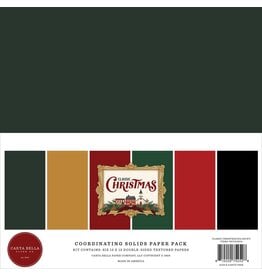 CARTA BELLA CARTA BELLA CLASSIC CHRISTMAS 12x12 SOLIDS COLLECTION KIT