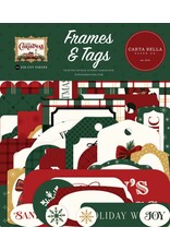 CARTA BELLA CARTA BELLA CLASSIC CHRISTMAS FRAMES & TAGS EPHEMERA DIE CUTS