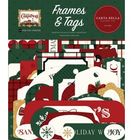 CARTA BELLA CARTA BELLA CLASSIC CHRISTMAS FRAMES & TAGS EPHEMERA DIE CUTS