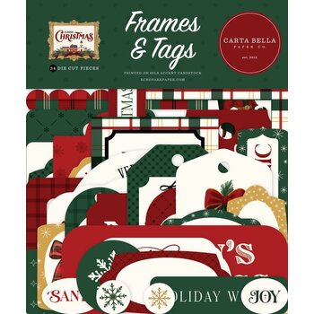 CARTA BELLA CARTA BELLA CLASSIC CHRISTMAS FRAMES & TAGS EPHEMERA DIE CUTS