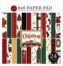 CARTA BELLA CARTA BELLA CLASSIC CHRISTMAS 6x6 PAPER PAD 24 SHEETS