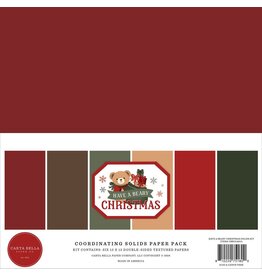 CARTA BELLA CARTA BELLA HAVE A BEARY CHRISTMAS 12x12 SOLIDS COLLECTION KIT