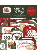 CARTA BELLA CARTA BELLA HAVE A BEARY CHRISTMAS FRAMES & TAGS EPHEMERA DIE CUTS