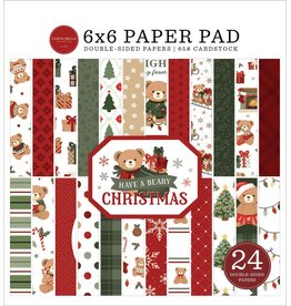 CARTA BELLA CARTA BELLA HAVE A BEARY CHRISTMAS 6x6 PAPER PAD 24 SHEETS