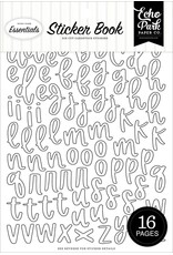 ECHO PARK PAPER ECHO PARK BLACK AND WHITE ALPHA STICKER BOOK