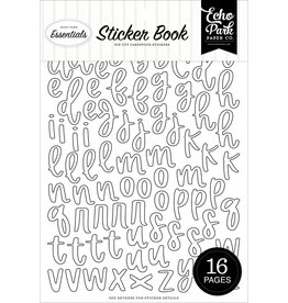ECHO PARK PAPER ECHO PARK BLACK AND WHITE ALPHA STICKER BOOK
