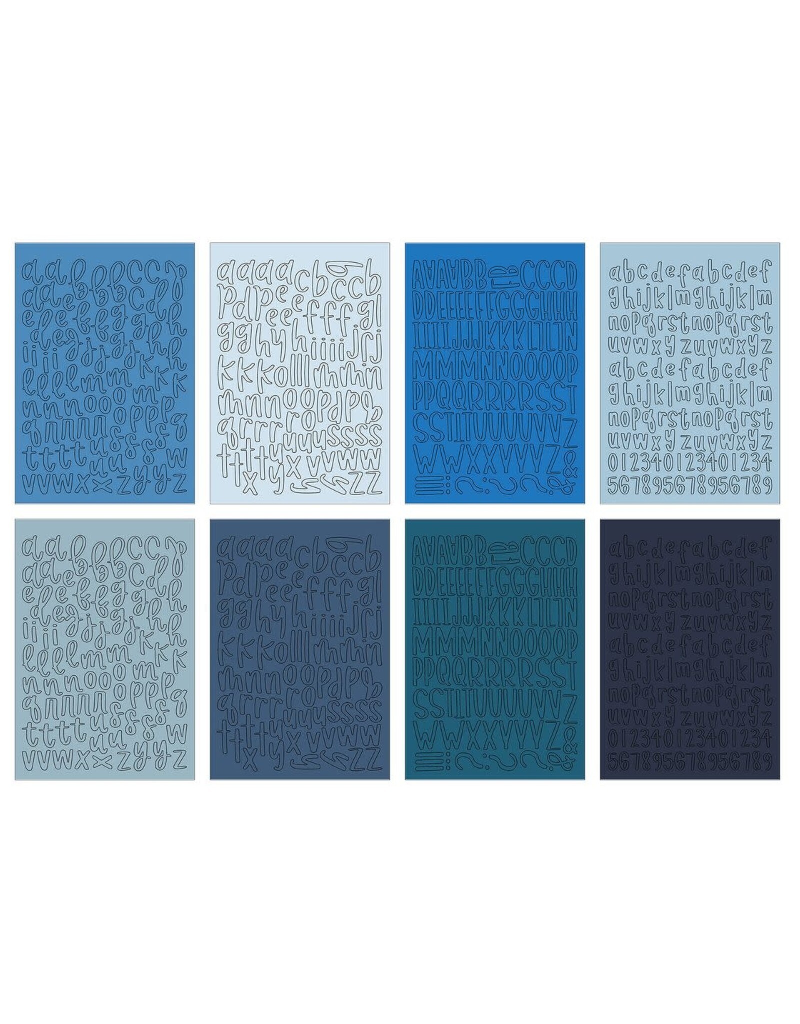 ECHO PARK PAPER ECHO PARK BLUE ALPHA STICKER BOOK