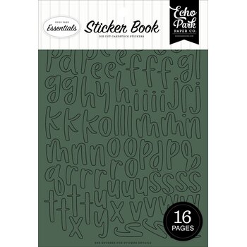ECHO PARK PAPER ECHO PARK GREEN ALPHA STICKER BOOK