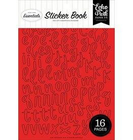 ECHO PARK PAPER ECHO PARK RED ALPHA STICKER BOOK