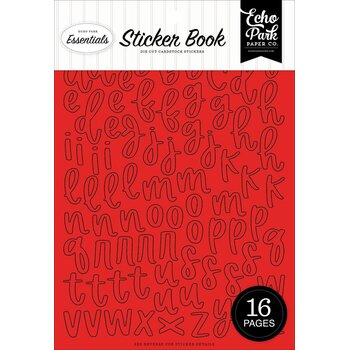 ECHO PARK PAPER ECHO PARK RED ALPHA STICKER BOOK