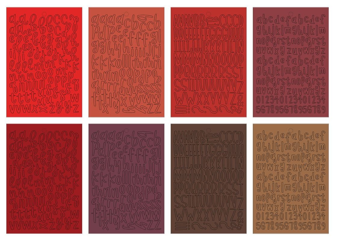 ECHO PARK PAPER ECHO PARK RED ALPHA STICKER BOOK