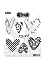 RANGER DYAN REAVELEY DYLUSIONS HEARTALICIOUS CLING STAMP SET
