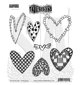 RANGER DYAN REAVELEY DYLUSIONS HEARTALICIOUS CLING STAMP SET