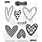 RANGER DYAN REAVELEY DYLUSIONS HEARTALICIOUS CLING STAMP SET