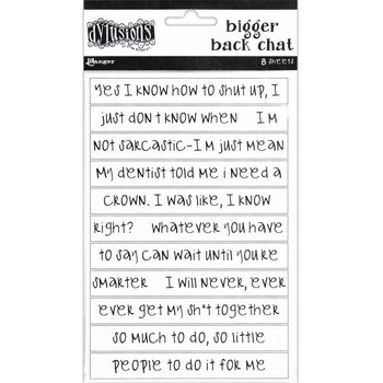 RANGER DYLUSIONS STICKERS BACK CHAT WHITE BIGGER