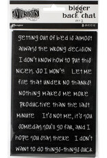 RANGER DYLUSIONS BIGGER BACK CHAT STICKERS BLACK SET #2