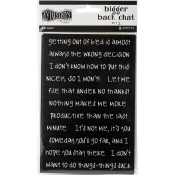 RANGER DYLUSIONS BIGGER BACK CHAT STICKERS BLACK SET #2