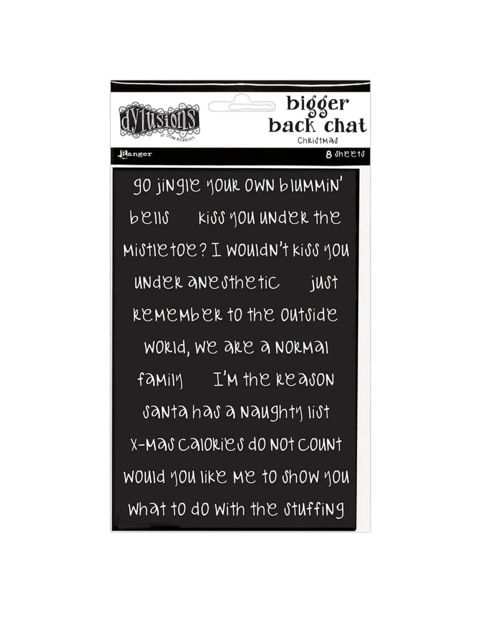 RANGER DYLUSIONS BIGGER BACK CHAT STICKERS CHRISTMAS SET #2