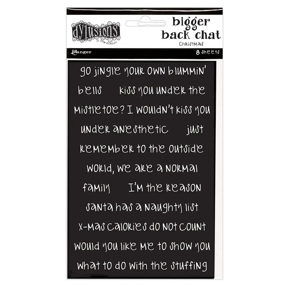RANGER DYLUSIONS BIGGER BACK CHAT STICKERS CHRISTMAS SET #2