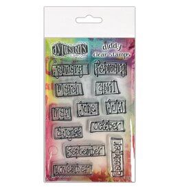 RANGER DYLUSIONS BOXED MONTHLY DIDDY CLEAR STAMP SET