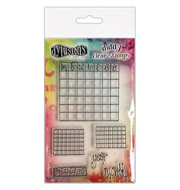 RANGER DYLUSIONS CHECK IT OUT DIDDY CLEAR STAMP SET