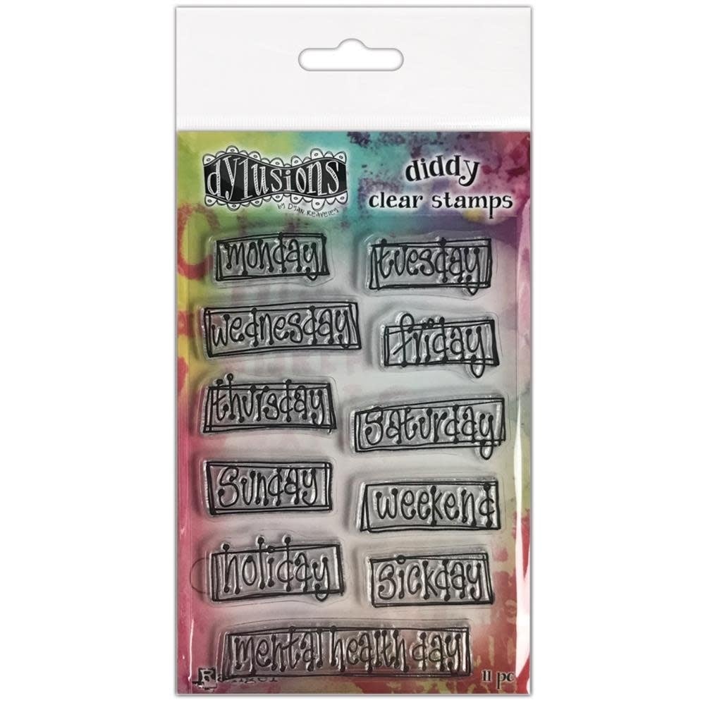 RANGER DYLUSIONS OOH-WHAT A DAY! DIDDY CLEAR STAMP SET