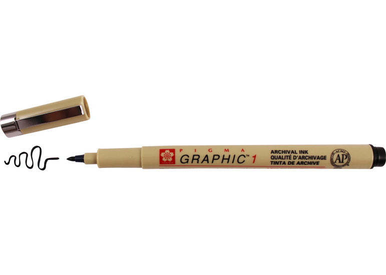 SAKURA SAKURA PIGMA GRAPHIC MARKER 1.00 mm BLACK