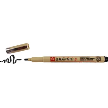 SAKURA SAKURA PIGMA GRAPHIC MARKER 3.00 mm BLACK