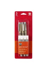 SAKURA SAKURA PIGMA MICRON LIGHT COOL GRAY PEN SET OF 3