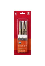 SAKURA SAKURA PIGMA MICRON COOL LIGHT GRAY PEN SET OF 3