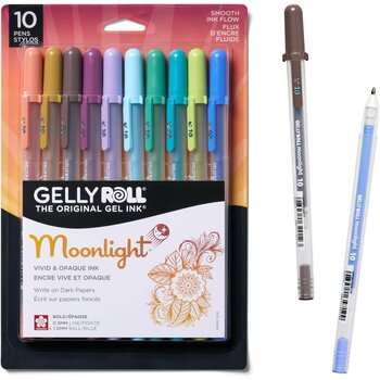 SAKURA GELLY ROLL MOONLIGHT TWILIGHT & DAYLIGHT GEL PEN SET 10/PK